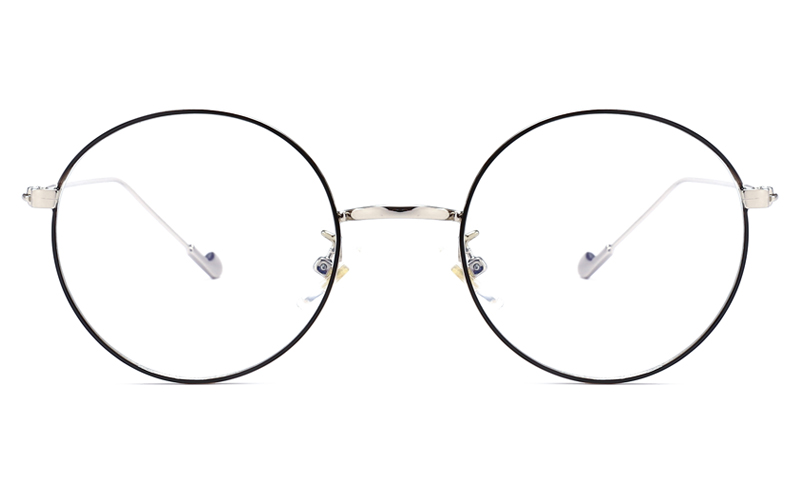 Anti Blue Glasses-C11805 Silver With Black